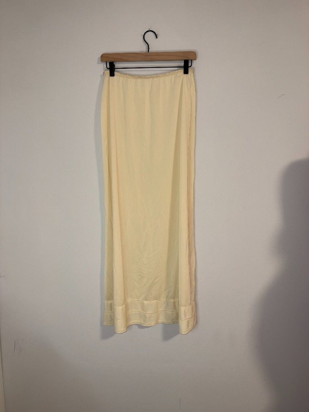 VTG Lorraine Full-Length Maxi Cottagecore Slip Skirt Sz XL